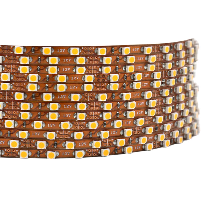 Single Row Series DC12V 3528SMD 3.5mm Super Narrow 16.4Ft 480LEDs High CRI Flexible LED Strip Lights For Home Lighting